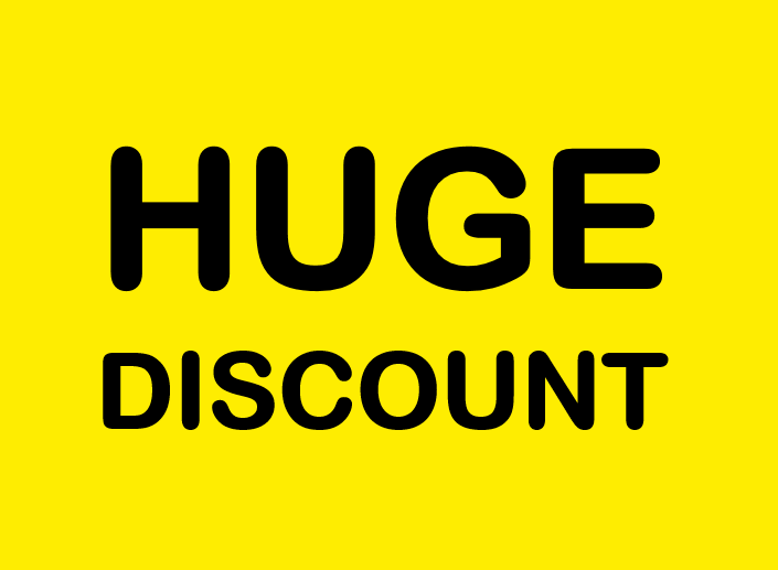 huge discount