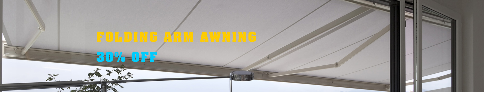 folding arm awnings Melbourne banner new
