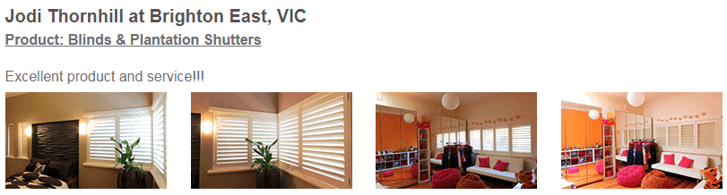 Plantation Shutters Testimonials 4